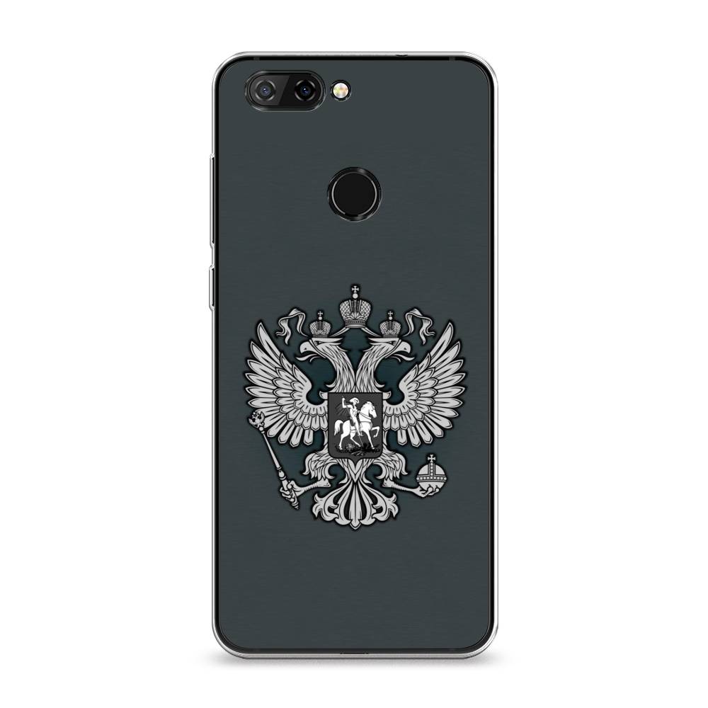 фото Чехол awog "герб россии серый" для zte blade v9