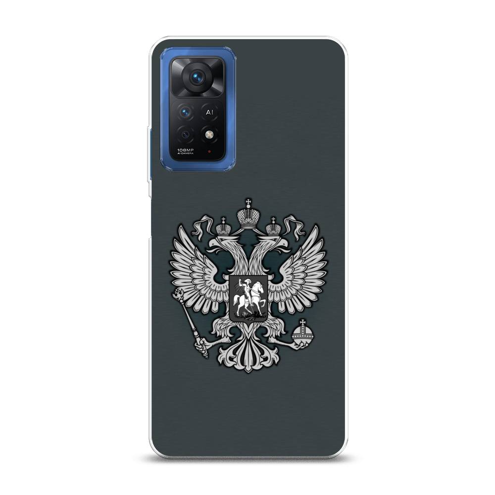 фото Чехол awog "герб россии серый" для xiaomi redmi note 11e pro