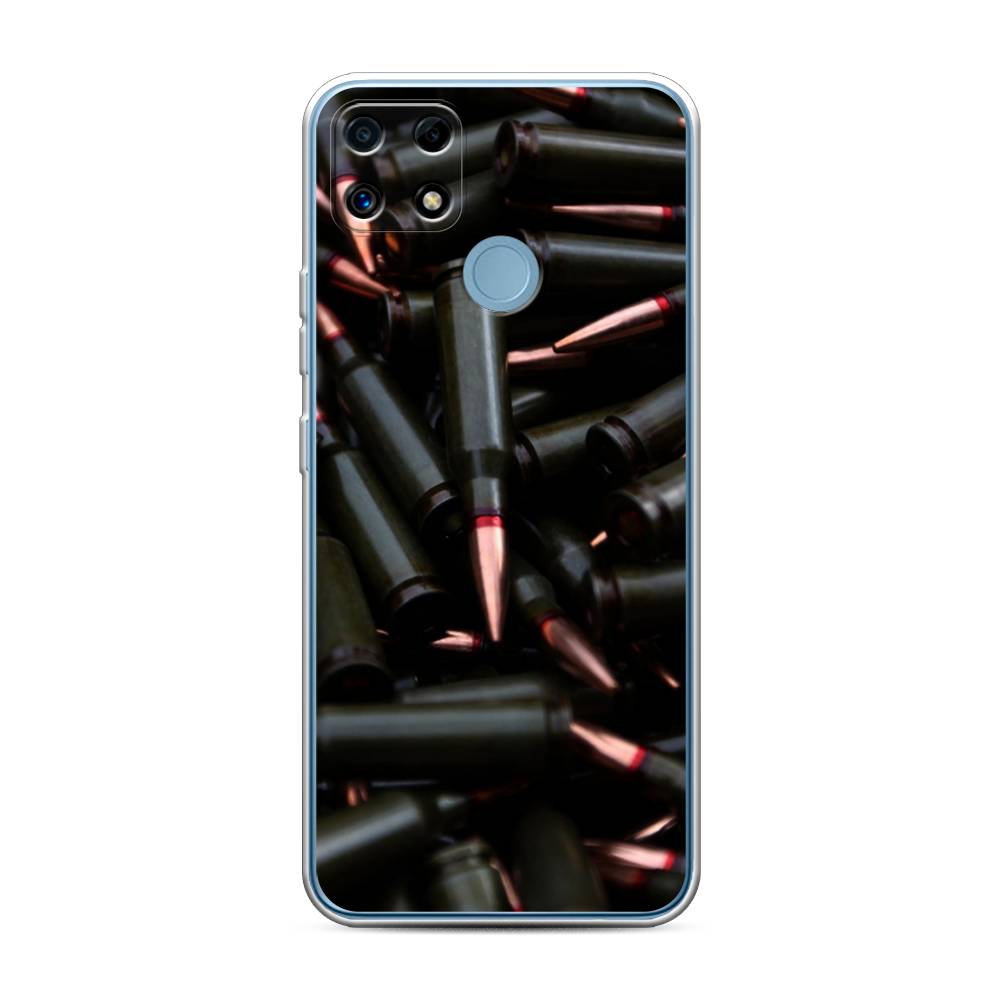 

Чехол Awog на Realme C25/C25s "Пули черные", Разноцветный, 256950-5