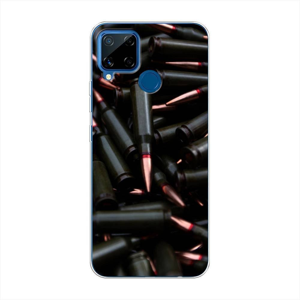 

Чехол Awog на Realme C15 "Пули черные", Разноцветный, 255050-5
