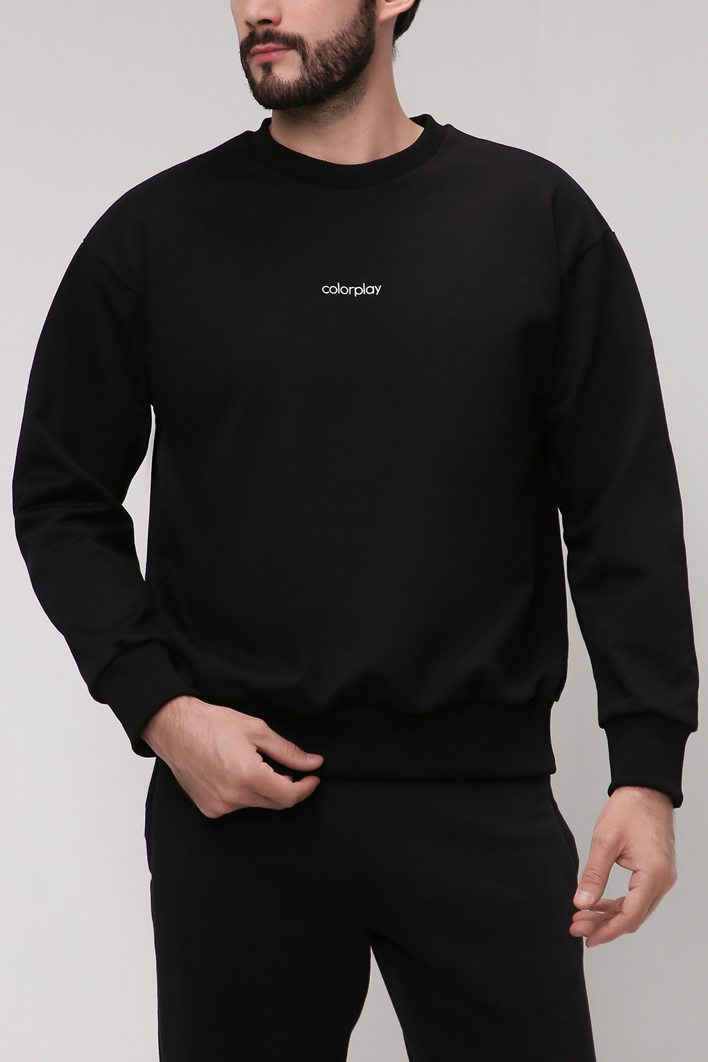 

Свитшот мужской COLORPLAY CP21081180 черный L, CP21081180
