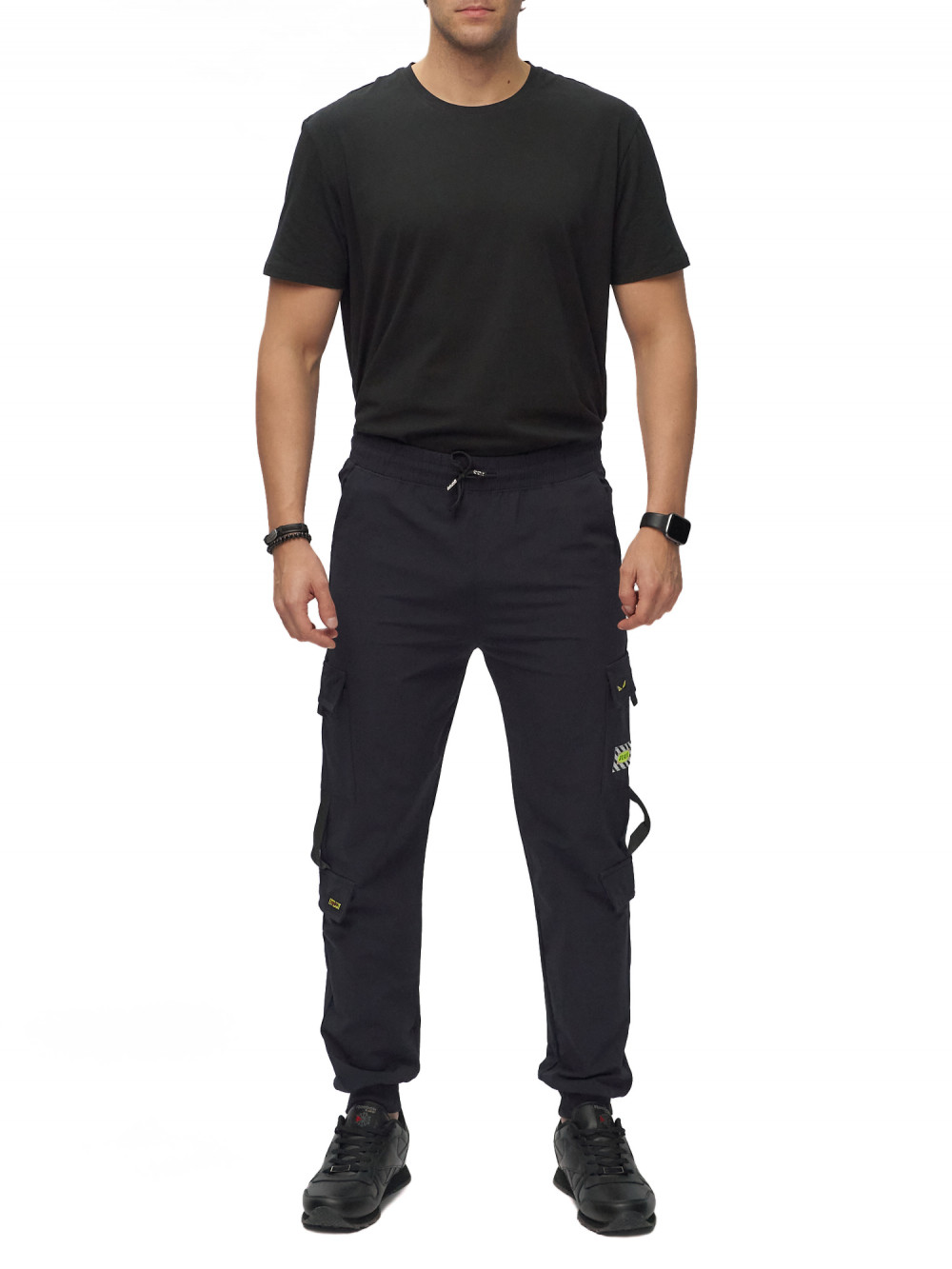 

Брюки мужские NoBrand AD3073 синие 54 RU, Синий, AD3073