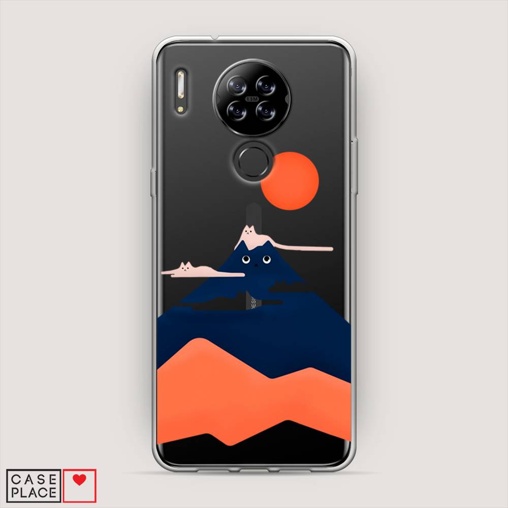 

Чехол на Blackview A80 Кот-гора, Черный;оранжевый, 280150-4
