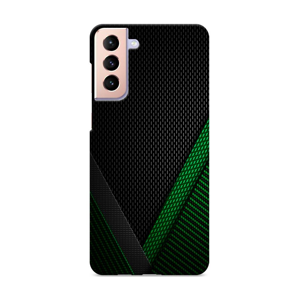 

Пластиковый чехол "Зеленый карбон" на Samsung Galaxy S21 +, 2102120-2