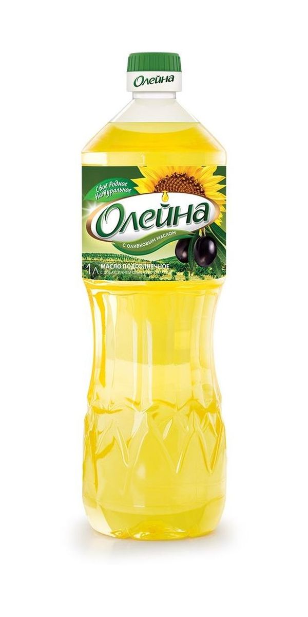 Подсолнечное масло Олейна Оливковый микс с добавлением оливкового масла 1 л