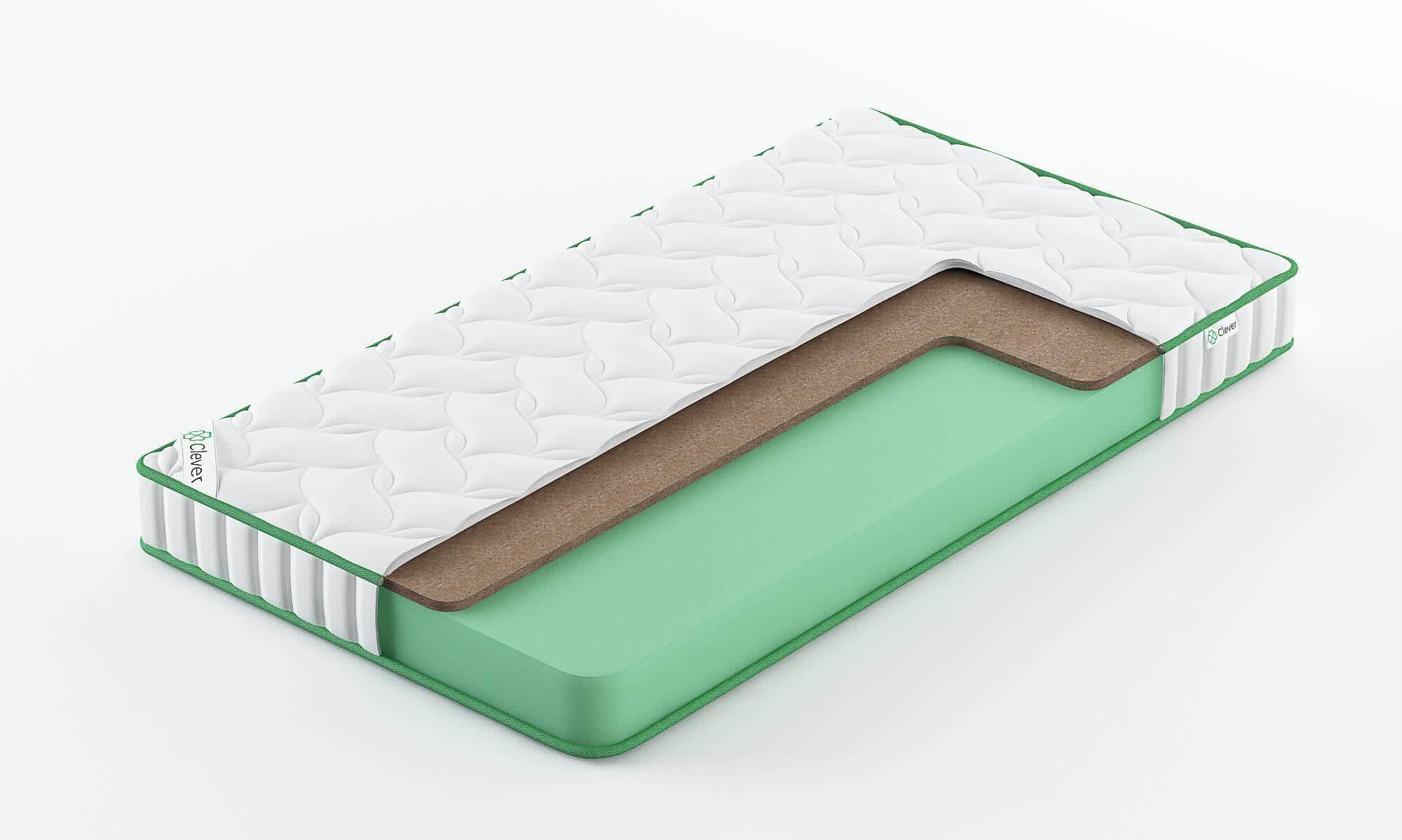 

Матрас Clever Solid 105x170, Белый, CLEVER SOLID