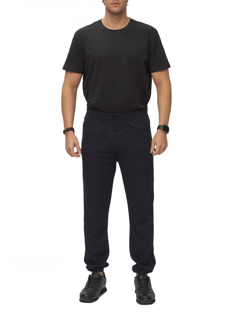 

Брюки мужские NoBrand AD001 синие 48 RU, Синий, AD001