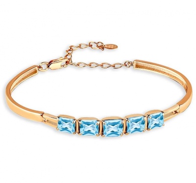 

Браслет из красного золота с топазом р. 16,5 Мастер Бриллиант 08-1-174-1300-010, 08-1-174-1300-010