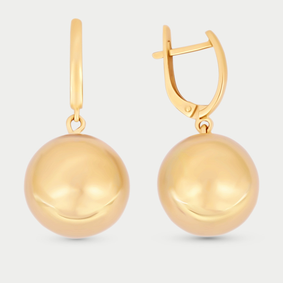 Серьги из желтого золота Аврора ЮД 92018