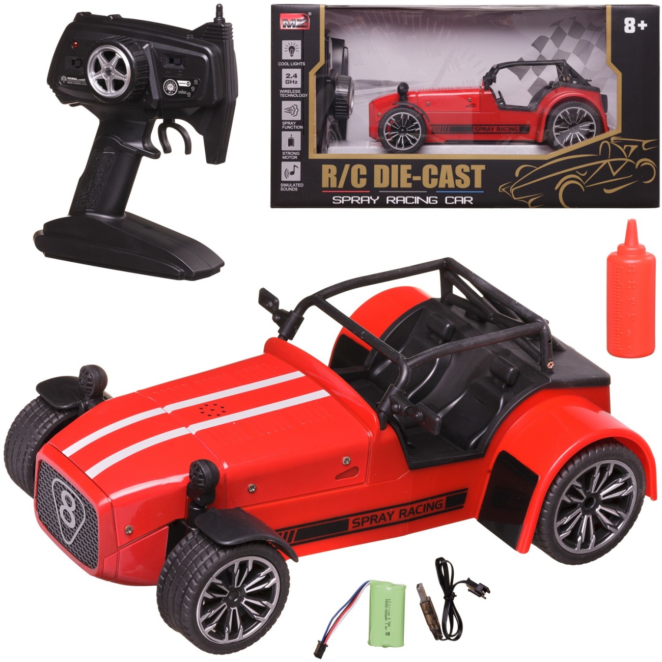 

Машинка Junfa toys гоночный болид 1:12 24Ггц красная WD-23349/красный