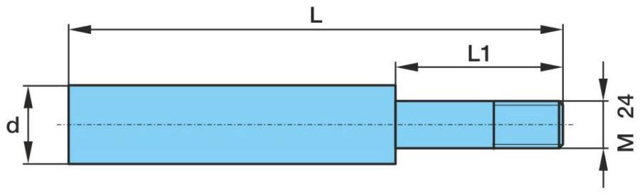 Палец кронштейна рессоры !М24/36х165/250 \BPW