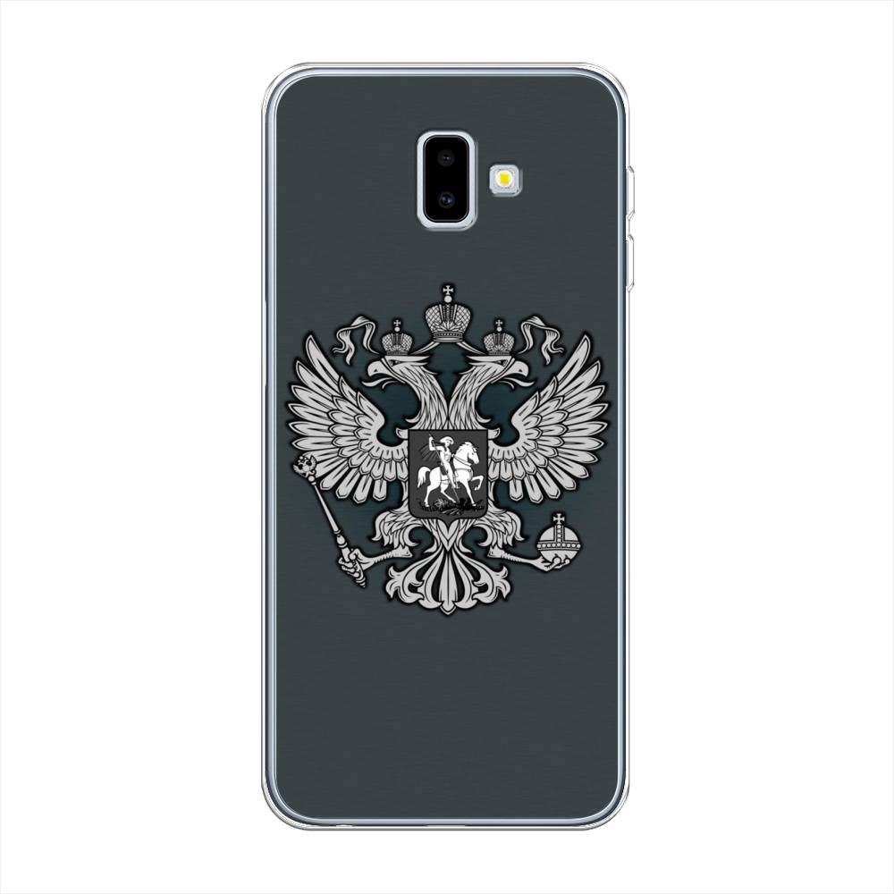 фото Чехол awog "герб россии серый" для samsung galaxy j6 +