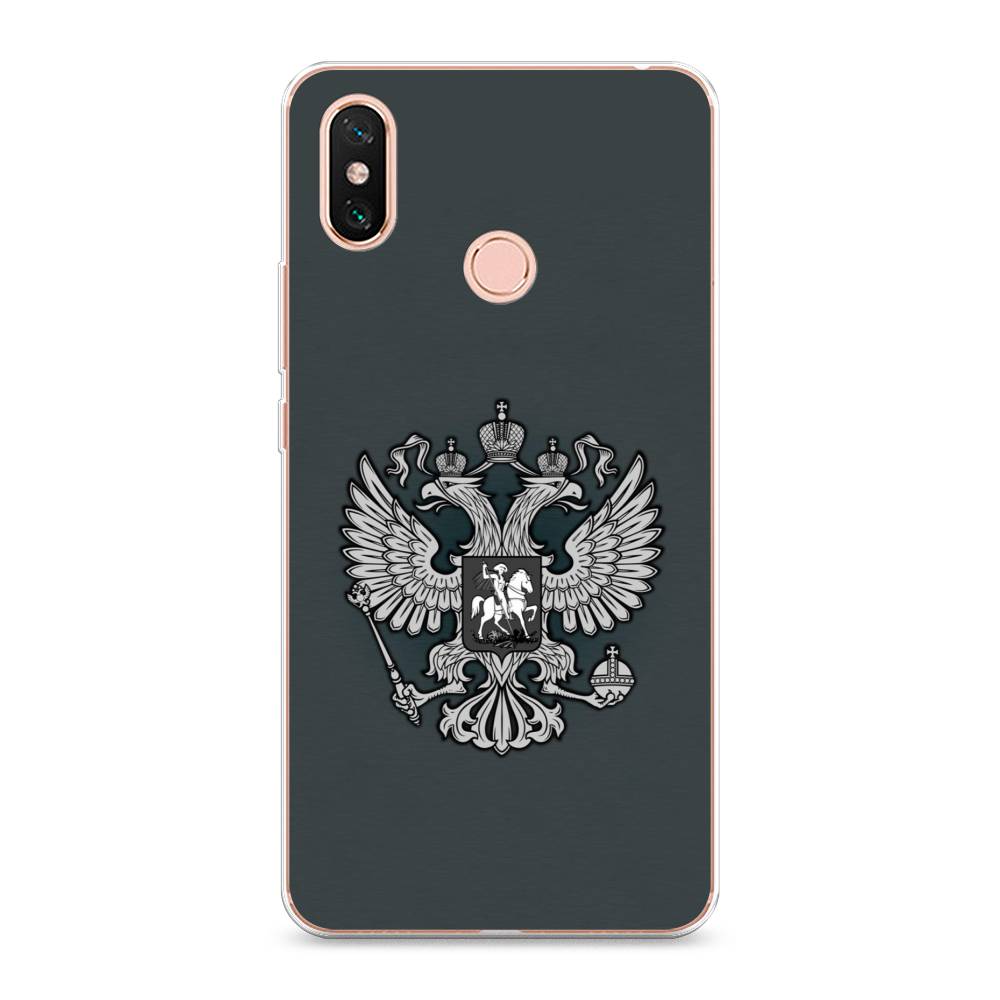 

Чехол Awog на Xiaomi Mi Max 3 "Герб России серый", Разноцветный, 34350-5