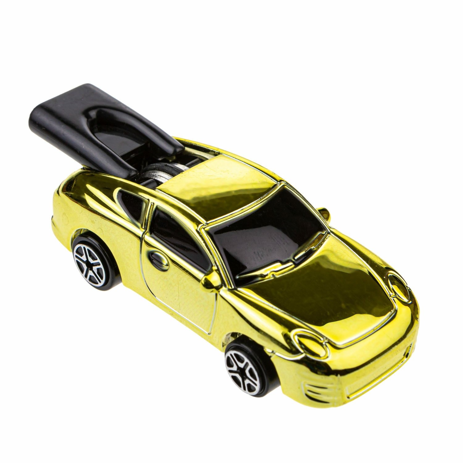 Машинка 1toy Свист-авто жёлтая 8 см, ассорт. Т20974-5