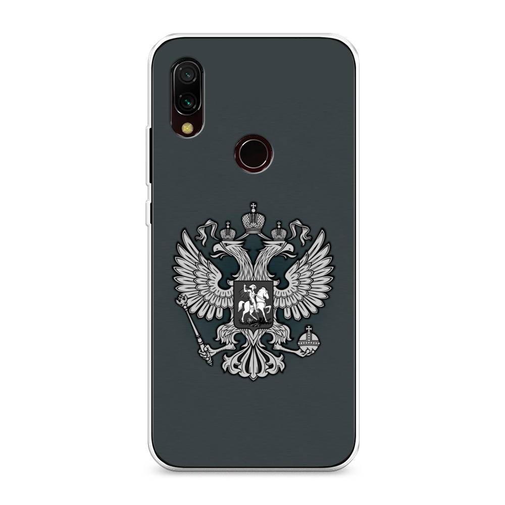 

Чехол Awog на Xiaomi Redmi 7 "Герб России серый", Разноцветный, 35050-5