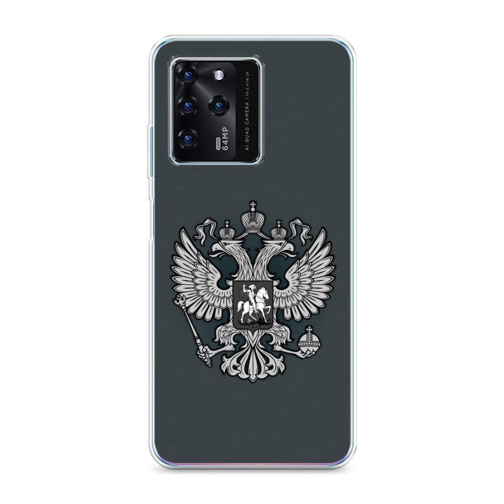 фото Чехол awog "герб россии серый" для zte blade v30