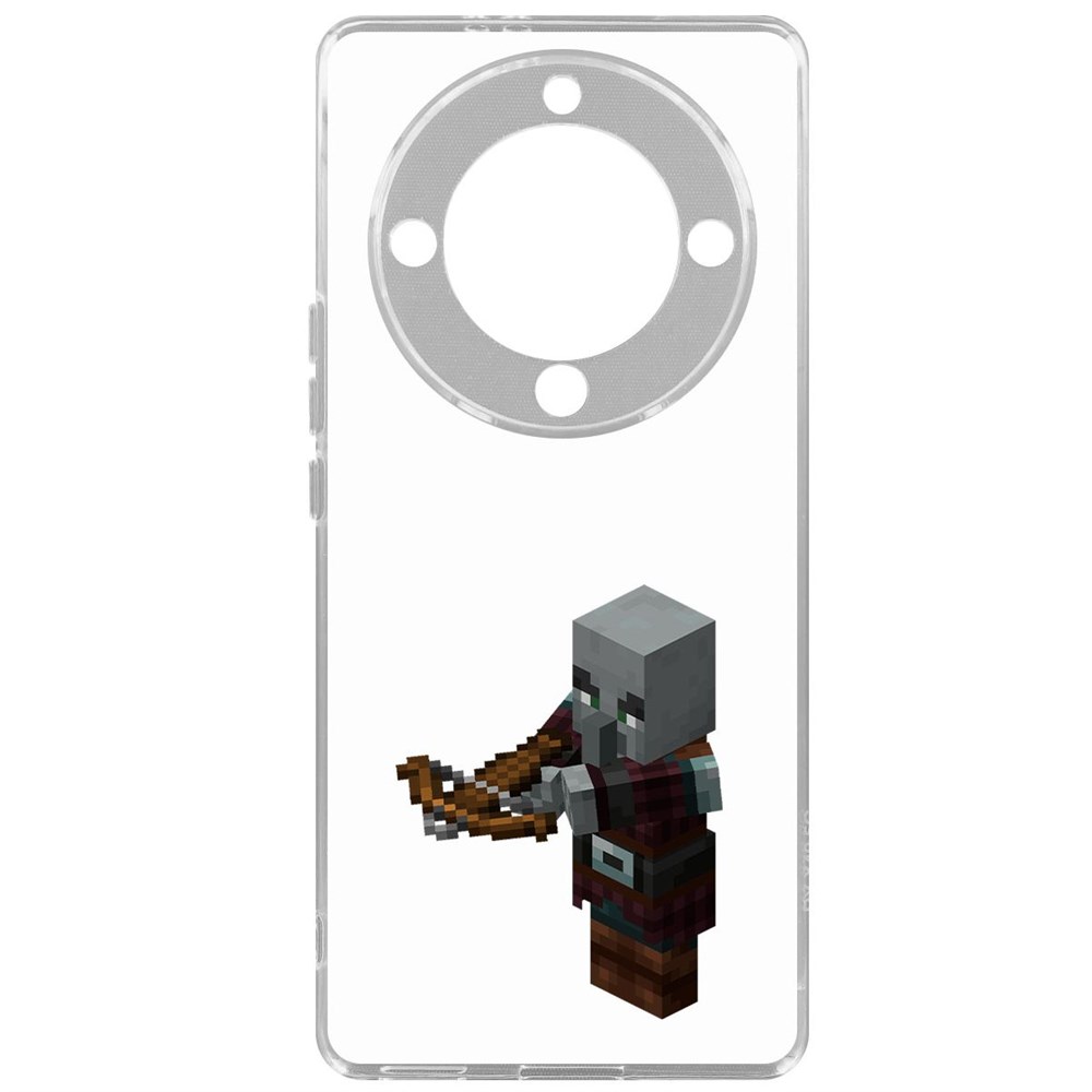 

Чехол-накладка Krutoff Clear Case Minecraft-Разбойник для Honor Magic 5 Lite, Прозрачный