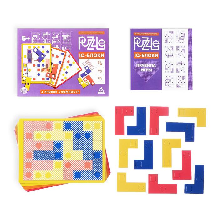 фото Настольная игра лас играс головоломка puzzle iq-блоки. 12 элементов 2 вид, 5+ 4983433