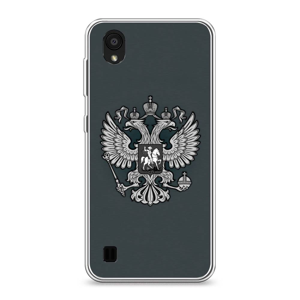 фото Чехол awog "герб россии серый" для zte blade a5 (2019)