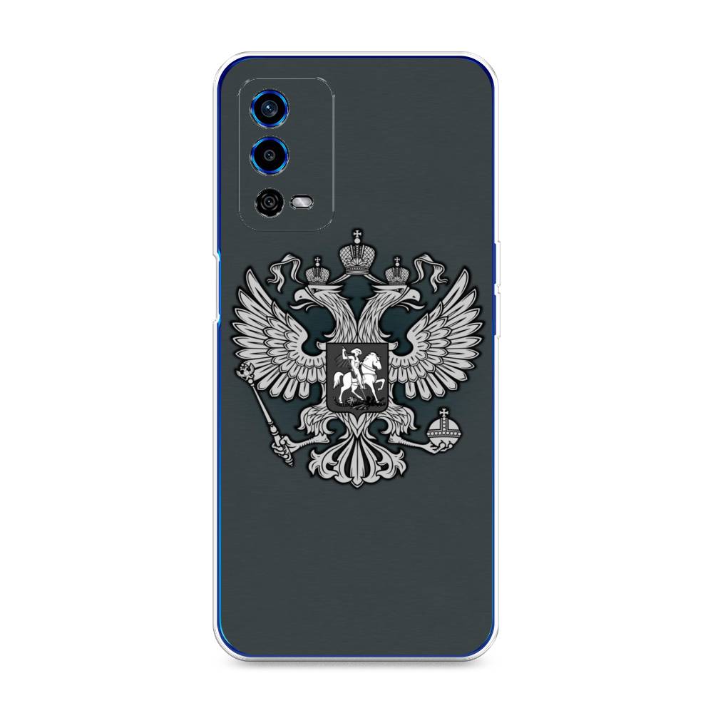 фото Чехол awog "герб россии серый" для oppo a55 4g