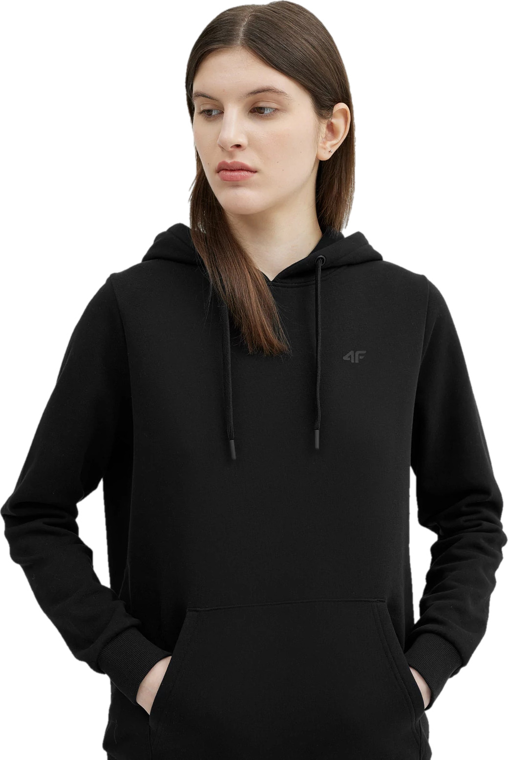 

Худи женское 4F 4FSS23TSWSF372 черное XS, Черный, 4FSS23TSWSF372