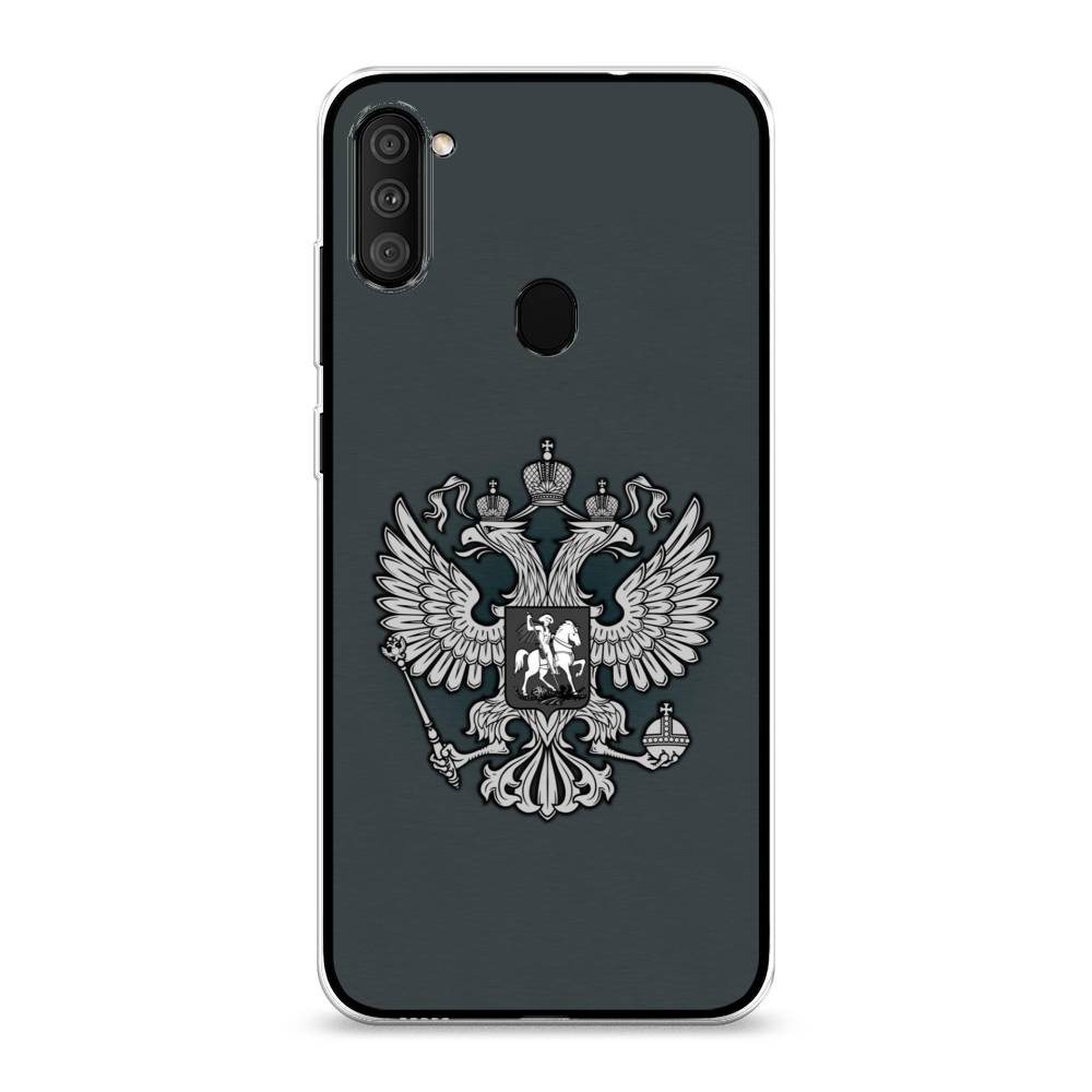 фото Чехол awog "герб россии серый" для samsung galaxy a11