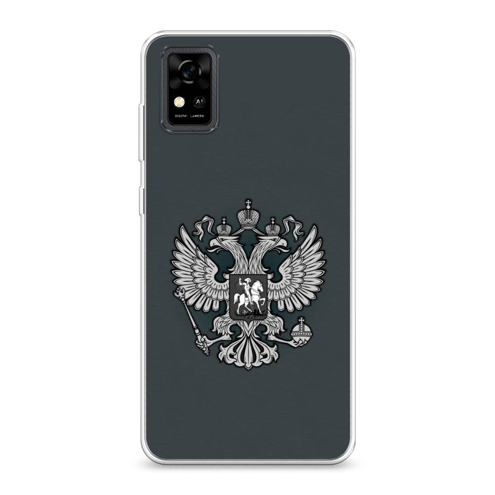 фото Чехол awog "герб россии серый" для zte blade a31