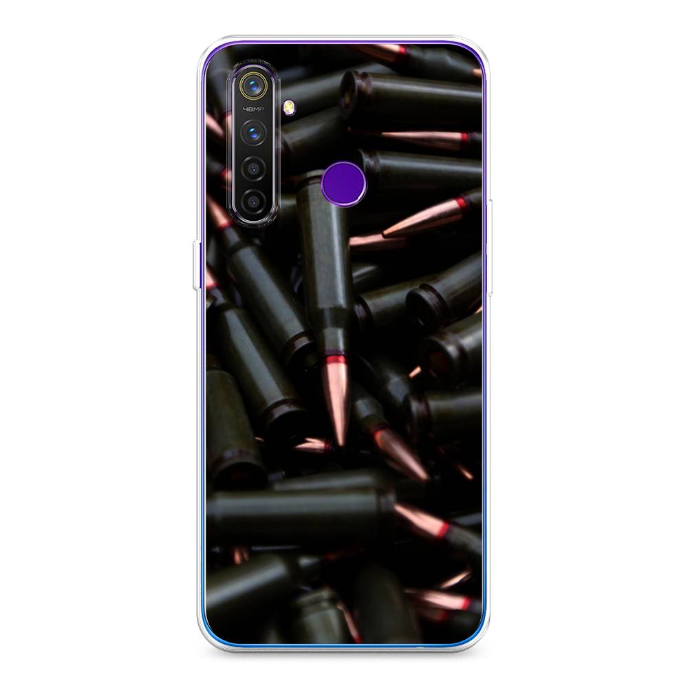 

Чехол Awog на Realme 5 Pro "Пули черные", Разноцветный, 251650-5