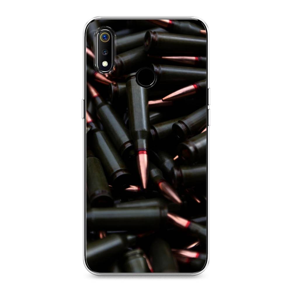 

Чехол Awog на Realme 3 "Пули черные", Разноцветный, 251050-5
