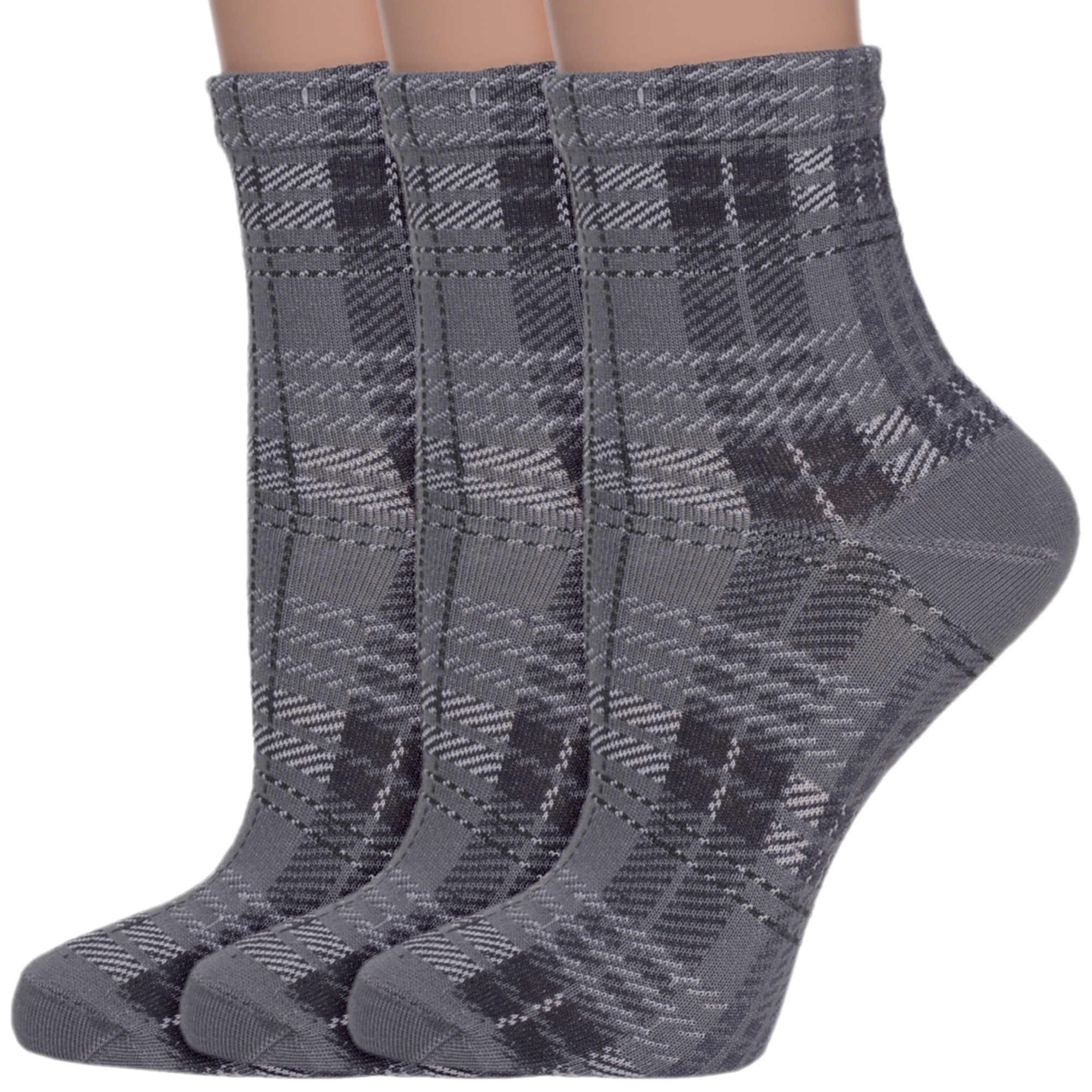 

Комплект носков женских LorenzLine 3-Д91 серых 25, 3-Д91