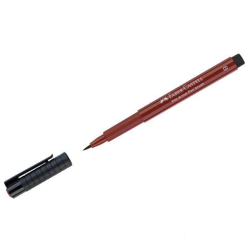

Ручка капиллярная Faber-Castell Pitt Artist Pen Brush 192 индийский красный, 10шт