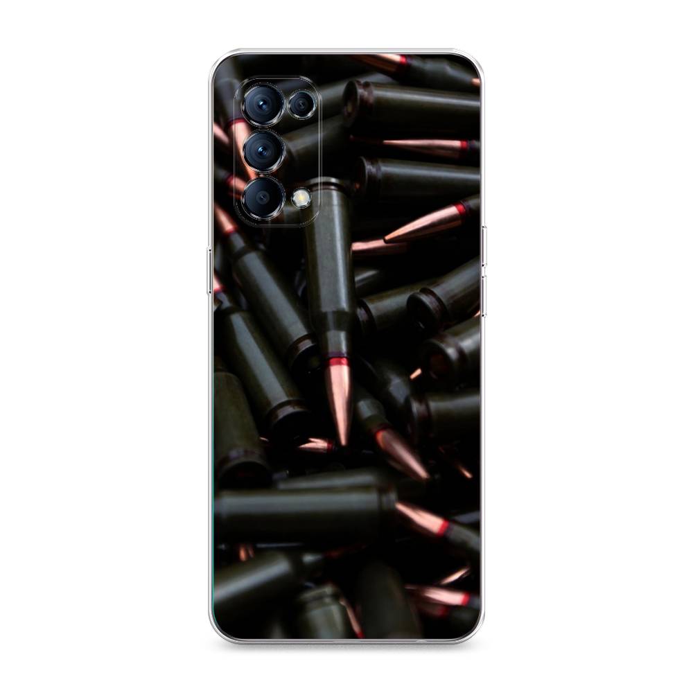 

Чехол Awog на Oppo Reno 5 "Пули черные", Разноцветный, 255250-5