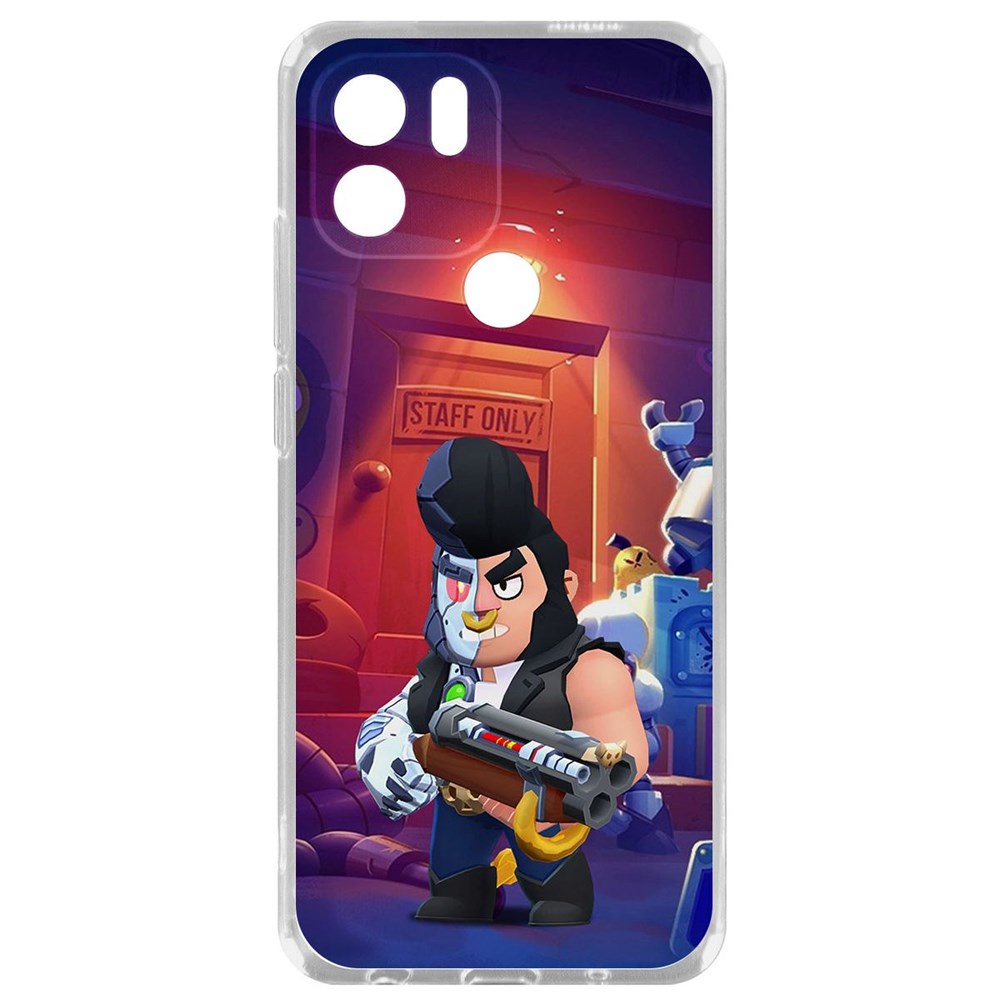 

Чехол-накладка Krutoff Clear Case Brawl Stars-Б-800 для Xiaomi Poco C51, Прозрачный