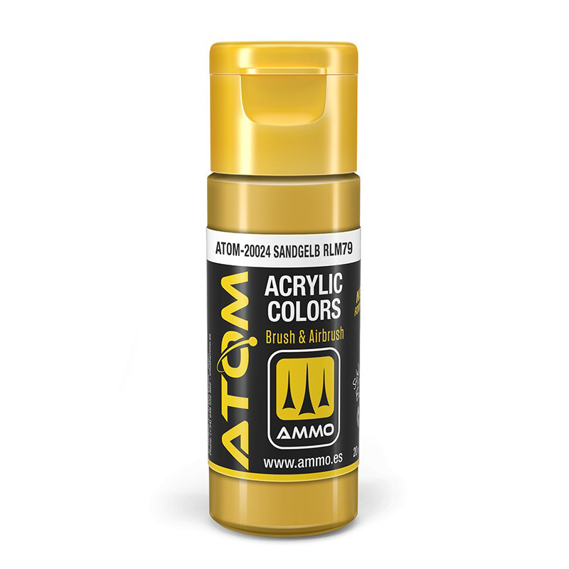 

Акриловая краска Ammo Mig Atom color Песочно-желтый RLM79 ATOM20024