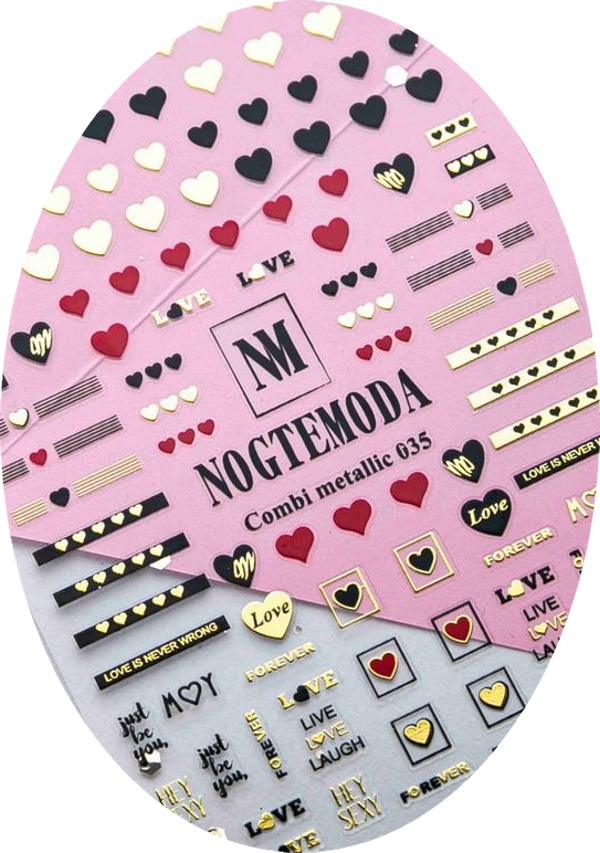 

Наклейки Combi Metallic NogteModa №035, Разноцветный