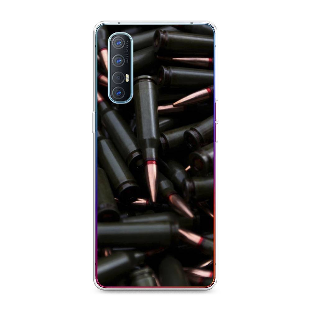 

Чехол Awog на Oppo Reno 3 Pro "Пули черные", Разноцветный, 252550-5