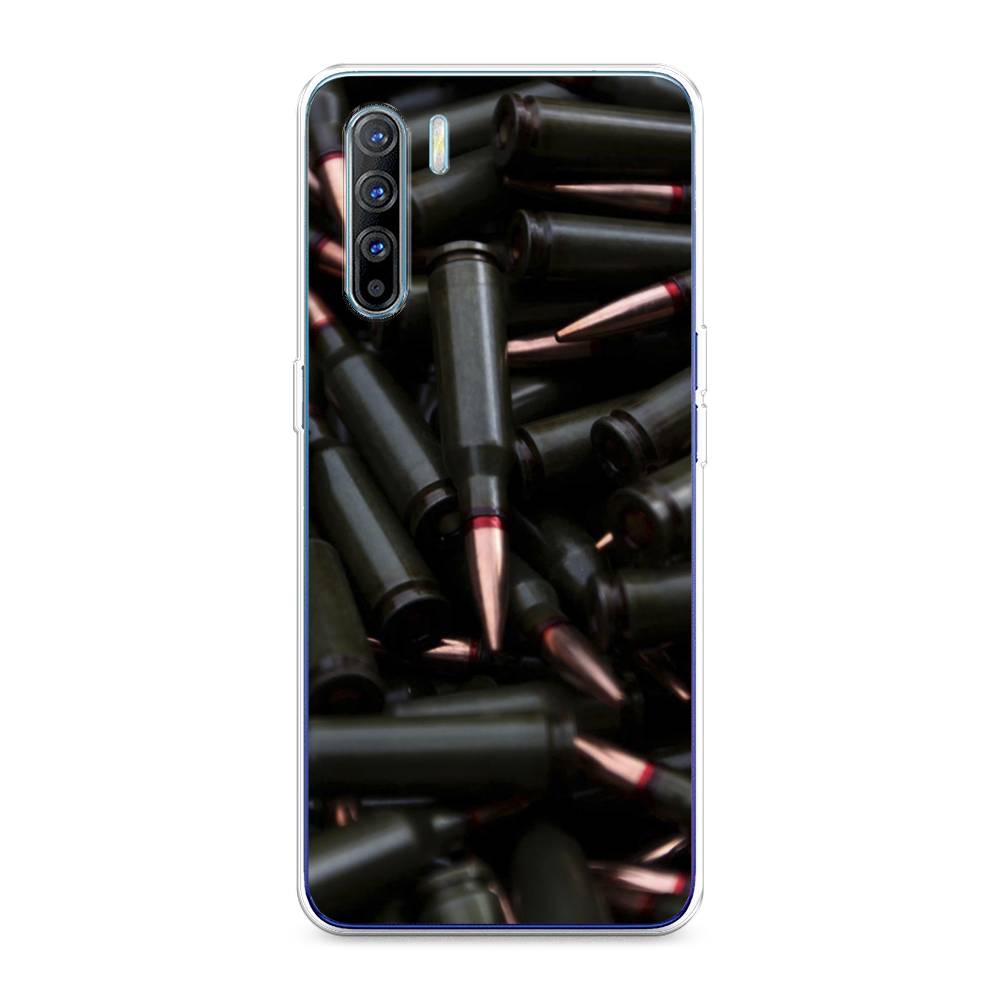 

Чехол Awog на Oppo A91/Reno 3 "Пули черные", Разноцветный, 252450-5