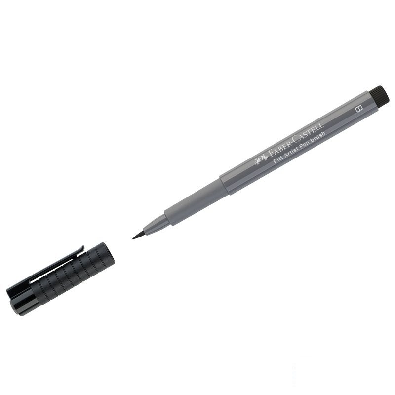 

Ручка капиллярная Faber-Castell Pitt Artist Pen Brush 233 холодный серый IV, 10шт