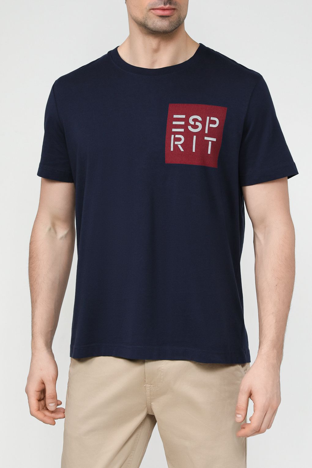 

Футболка мужская Esprit Casual 014EE2K315 синяя M, Синий, 014EE2K315