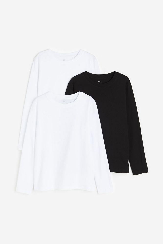 

Лонгслив детский H&M 0573605, белый черный, 170, 0573605