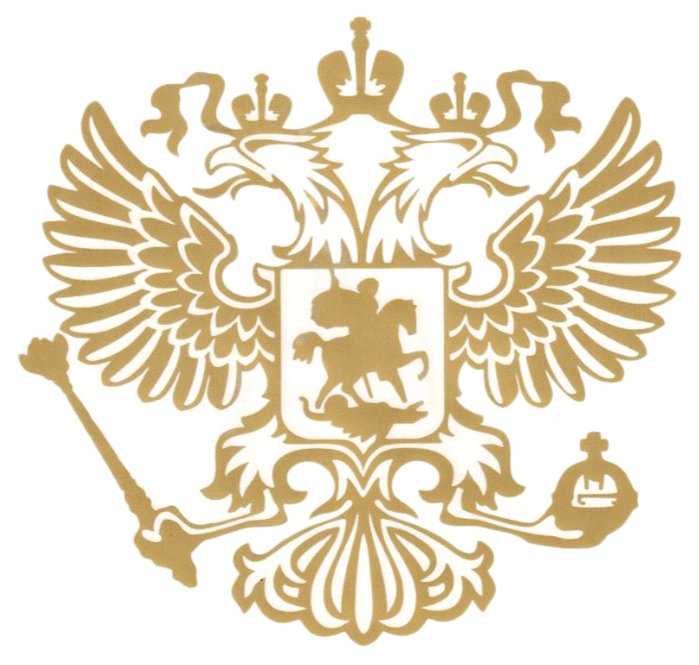 

Наклейка Герб России Вырезная 35х36см Золото AutoStickers 07688, Белый;жёлтый