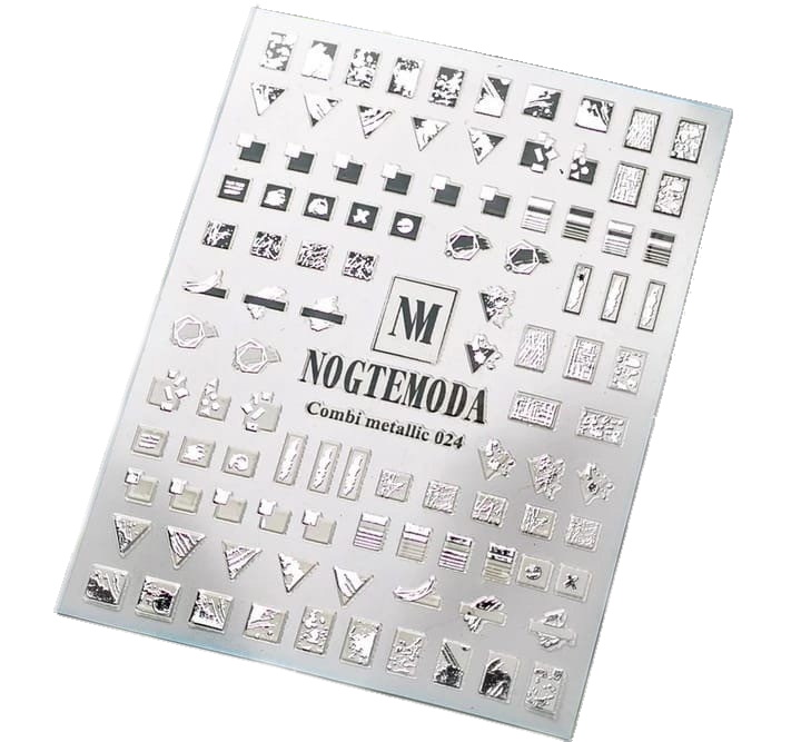 

Наклейки Combi Metallic NogteModa №024, Серебристый