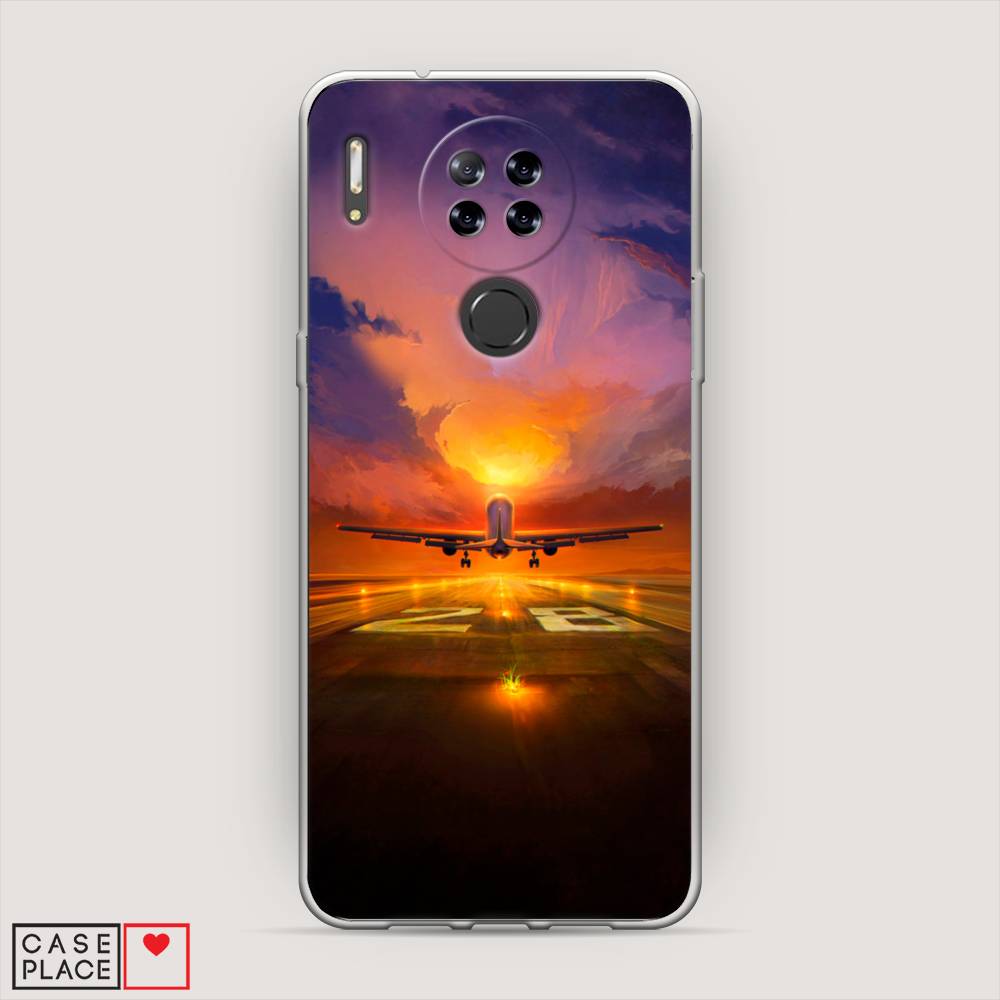 

Чехол на Blackview A80 "Самолет на посадке", Оранжевый;синий, 280150-6