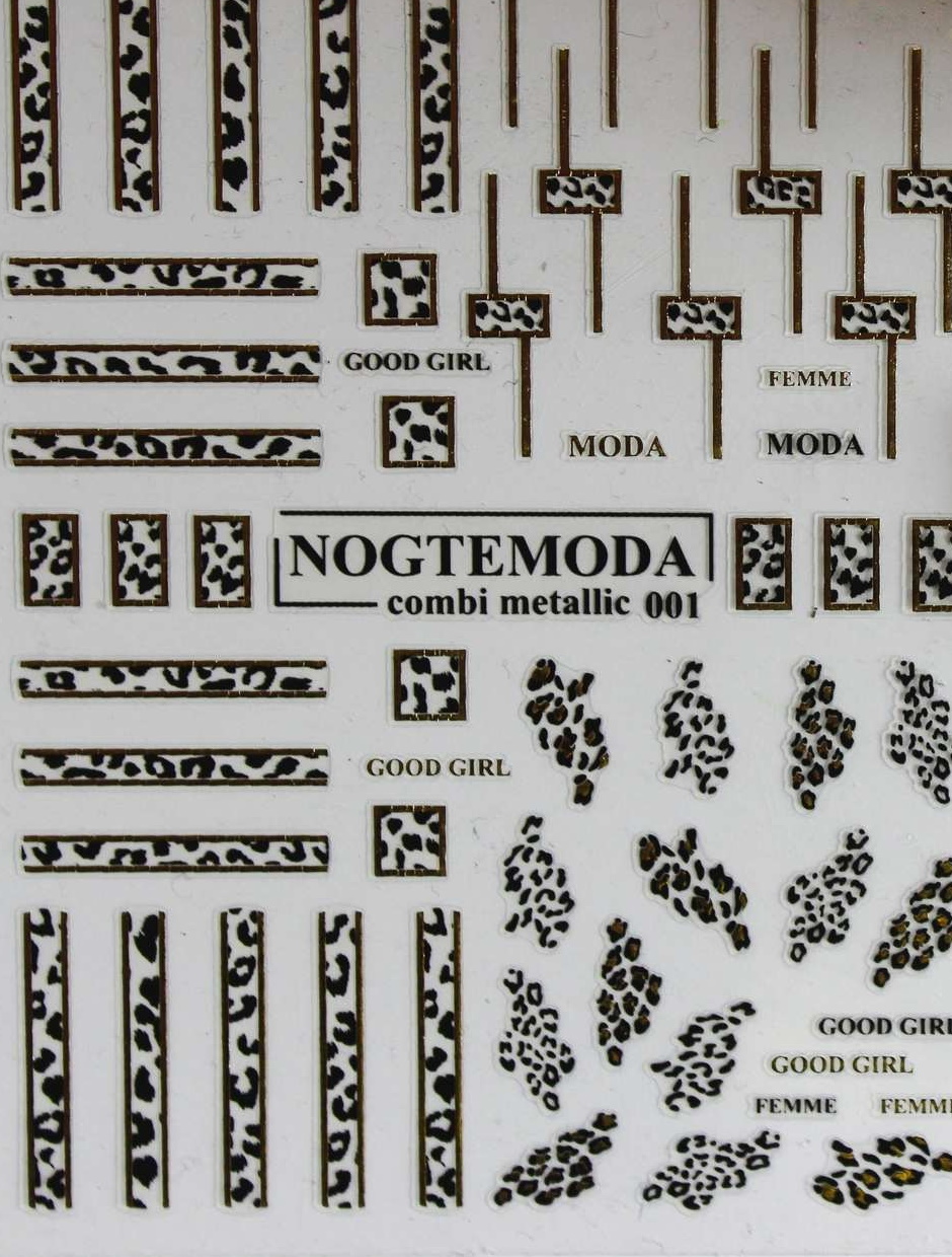 

Наклейки Combi Metallic NogteModa №001, Черный