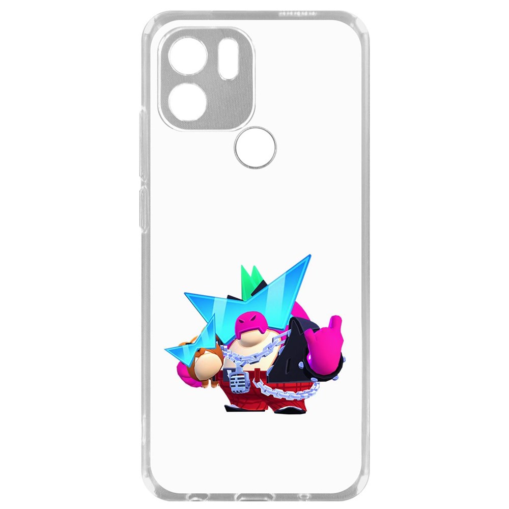

Чехол-накладка Krutoff Clear Case Brawl Stars-Плохиш Базз для Xiaomi Poco C51
