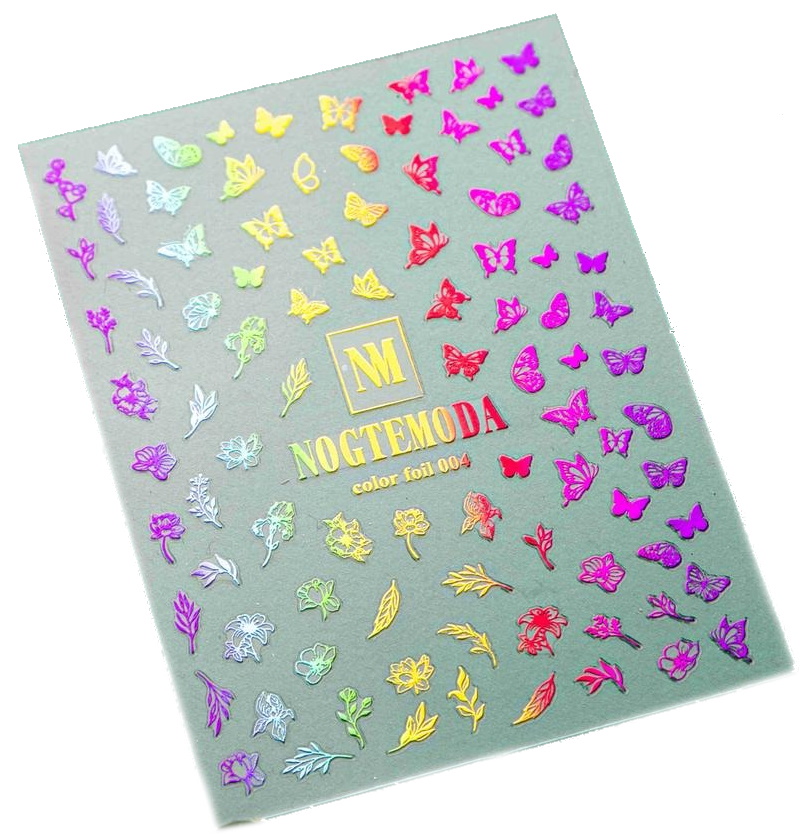

Наклейки COLOR FOIL NogteModa №004, Разноцветный