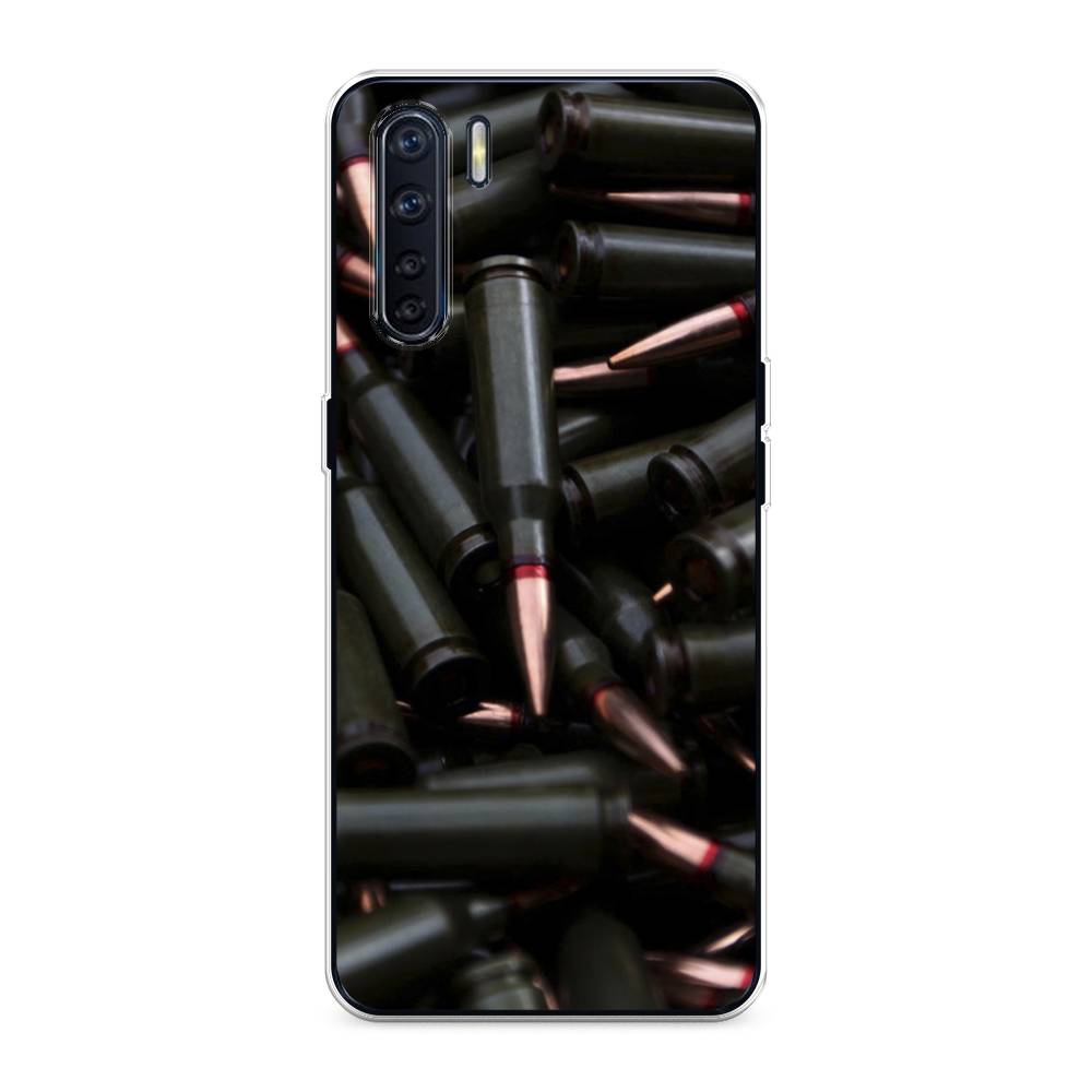 

Чехол Awog на Oppo A91/Reno 3 "Пули черные", Разноцветный, 254250-5