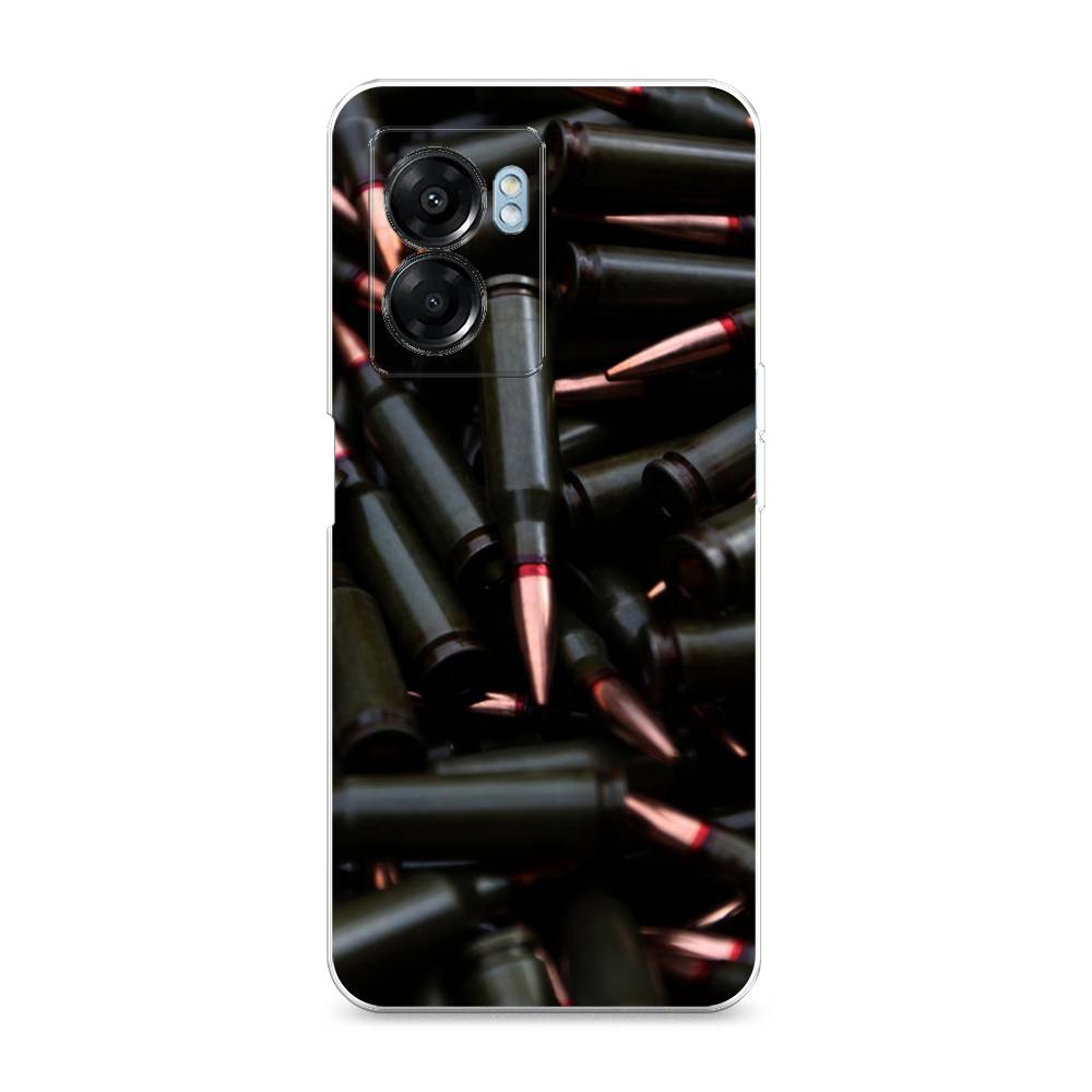 

Чехол Awog на Oppo A57 5G/A56s/OnePlus Nord N300 5G "Пули черные", Разноцветный, 2510250-5