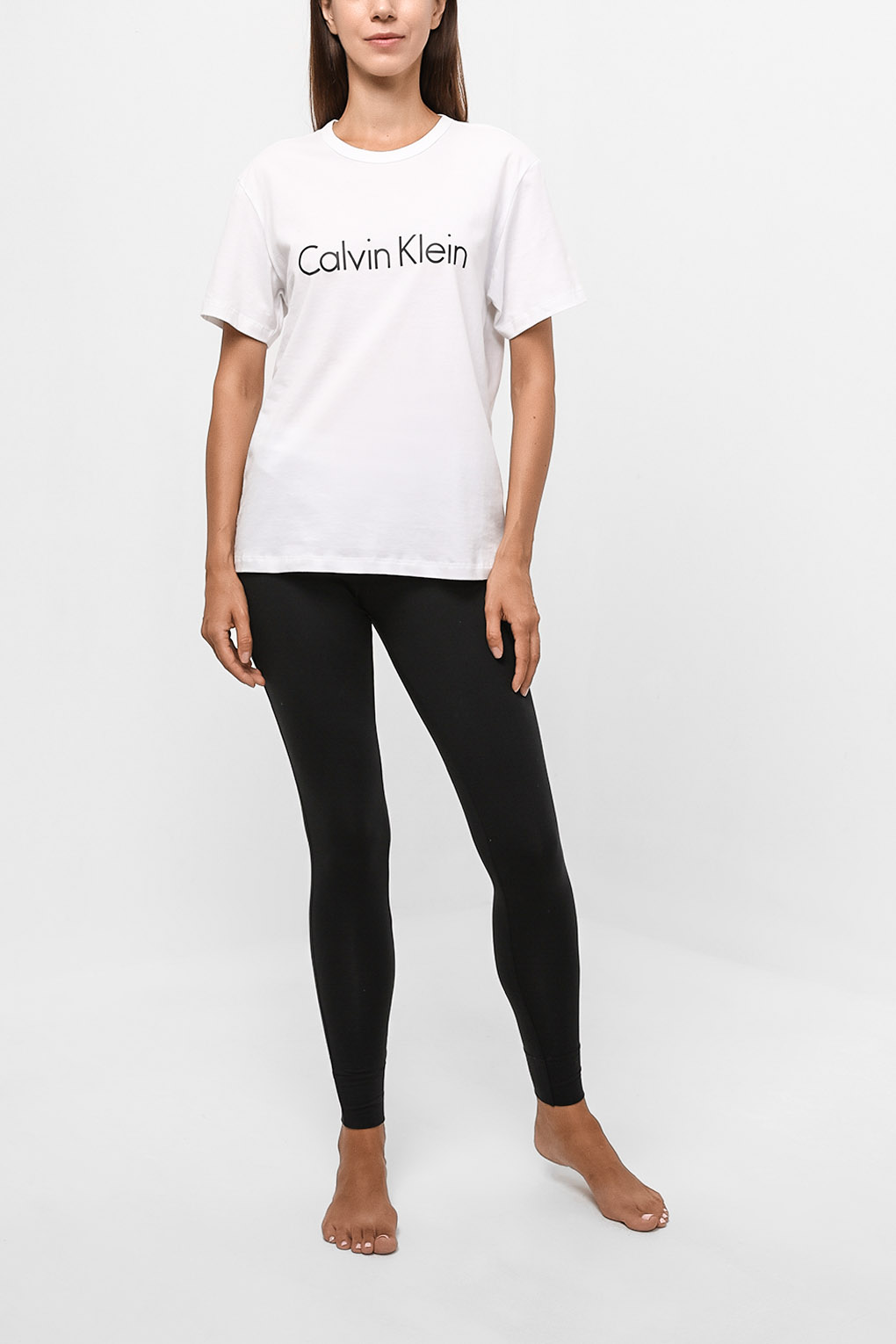 Леггинсы домашние женские Calvin Klein 0000D1632E черные L