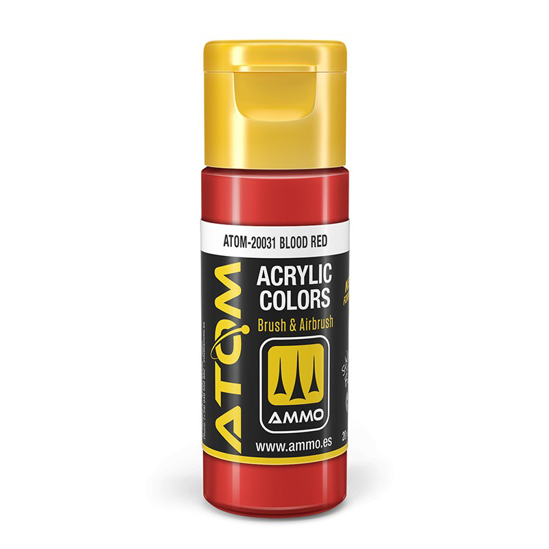 

Акриловая краска Ammo Mig Atom color Кроваво-красный ATOM20031